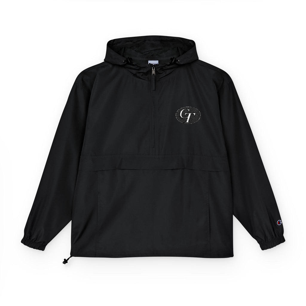 Light Blue Packable Windbreaker with GT Chest Patch