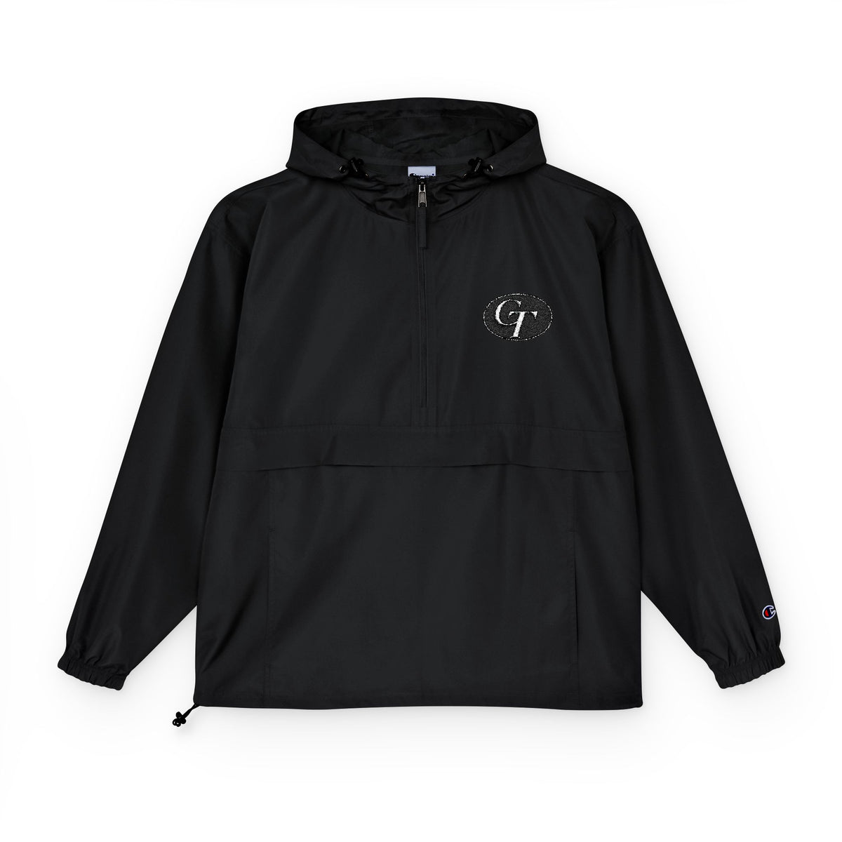 Light Blue Packable Windbreaker with GT Chest Patch